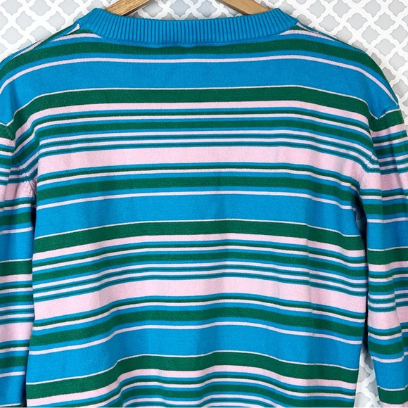 EUC Princess Polly Striped Crew Neck Pullover Knit Sweater - Picture 6 of 10
